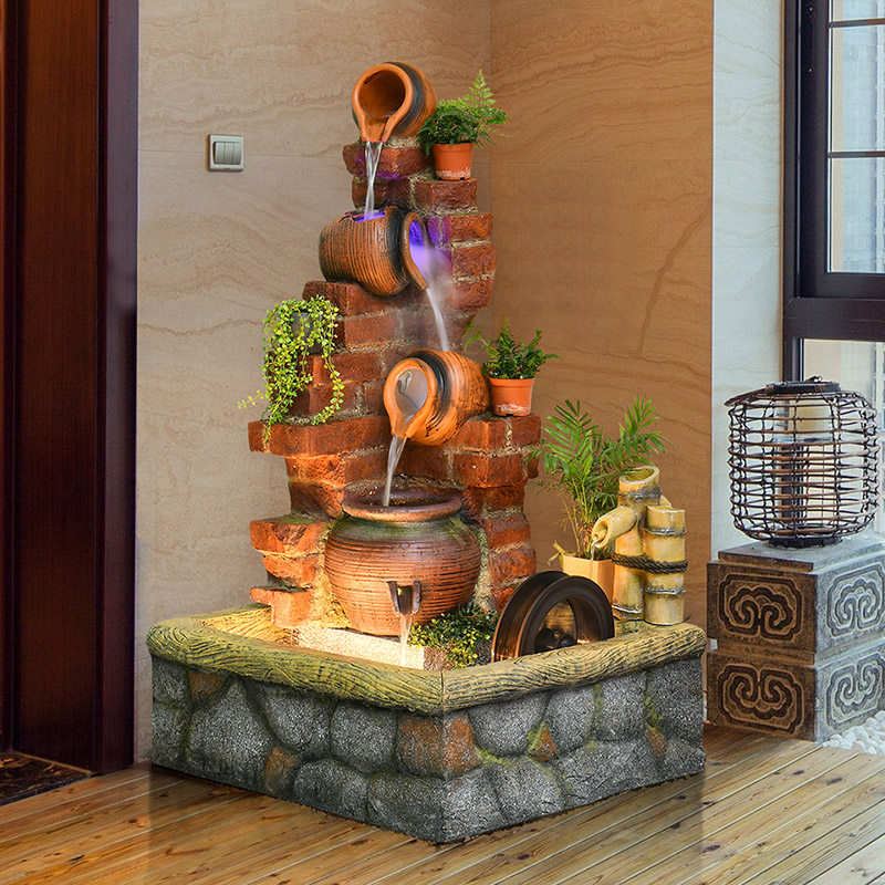 假山流水喷泉摆件循环水庭院花园鱼池布置露台室内景观造景装饰品,家居饰品,装饰摆件,淘宝优惠券,粉丝福利购,淘宝优惠卷