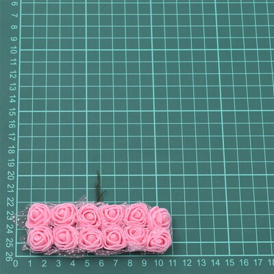 144pcs Mini Lace Pe Rose Foam Flower Heads Bouquet For Weddi
