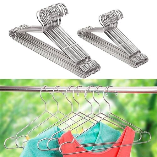Stainless Steel Clothes Hanger Organizer Strong Metal Coat S