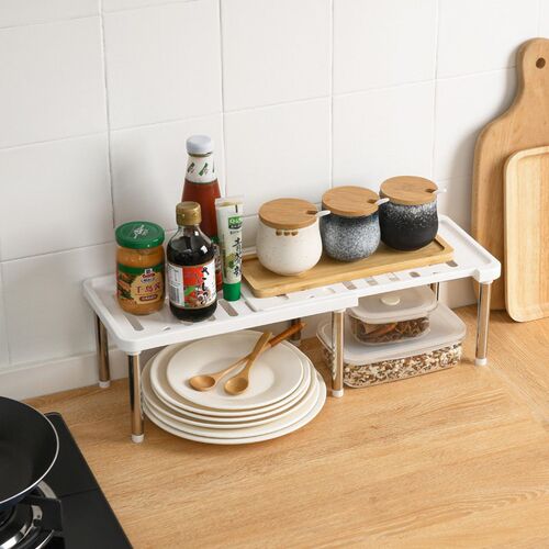 Telescopic Storage Rack Kitchen Drain Storage Rack Seasoning
