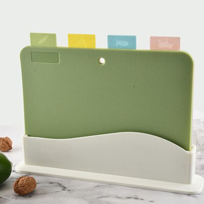 4Pcs/Set Kitchen Multifunctional Plastic Cutting Board Eco F