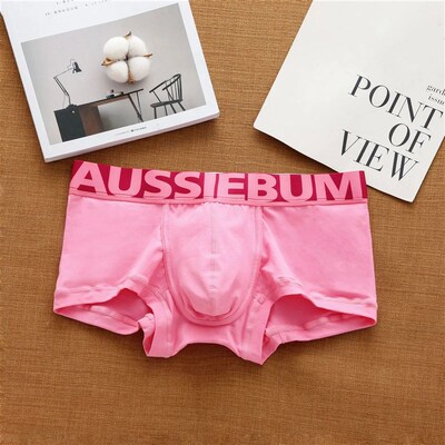 Aussiebum mens cotton underwear low waist letter tide comfo