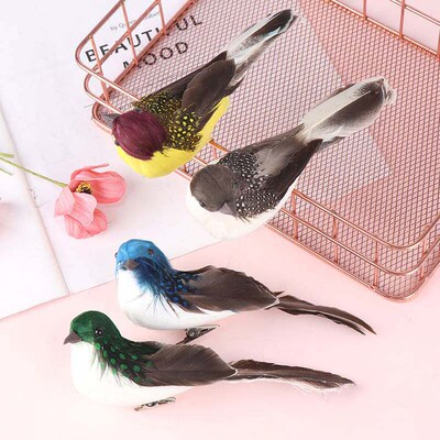 1pc Fake Craft Birds Artificial Foam Feathers Mini Bird Simu