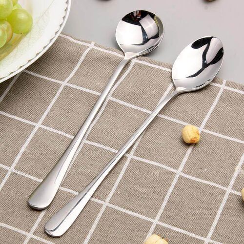 Solid stainless steel spoon, coffee stirring spoon, Korean-s
