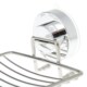 Suction Cup Soap Stainless Dish Vacuum Saver Tray Steel