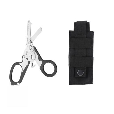 6 in 1 Shears Plier Bevel with Strap Cutter And Glass Breake