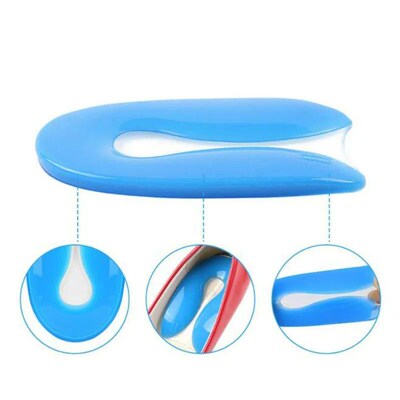 Silicone Gel Insoles Heel Cushion Soles Relieve Foot Pain Pl