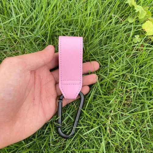 1/2pcs PU Leather Baby Bag Stroller Hook Pram Rotate 360 Deg