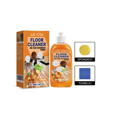 Jue-Fish Floor Cleaner - Stain and Grime Remover, Tile Brigh