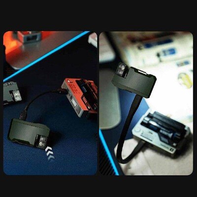 Rechargeable EDC Flashlight 400 Lumens Portable Flat Pocket