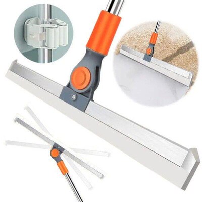 Silicone Floor Wiper Squeegee Stainless Steel Glass Cleaner