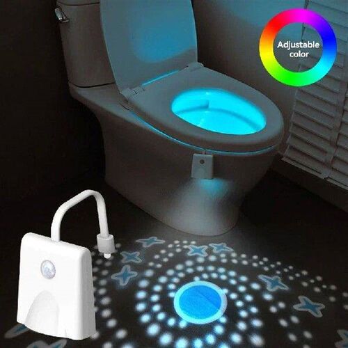 16 Color LED Human Motion Sensing Light Toilet Projection