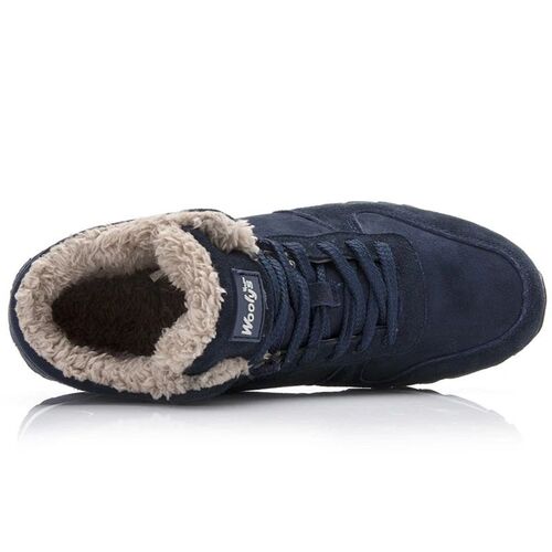 Men Boots Winter Shoes Mans Footwear Warm Fur Snow Boots Ank
