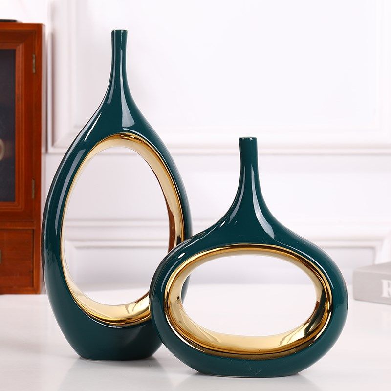 创意陶瓷家居装饰个性摆件现代工艺品客厅酒柜玄关抽象花瓶摆设,家居饰品,装饰摆件,淘宝优惠券,粉丝福利购,淘宝优惠卷