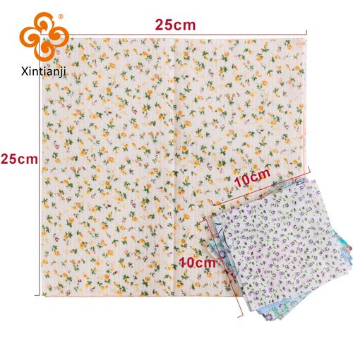 24*25Cm Cotton Fabric Printed Cloth Sewing Quilting Fabrics