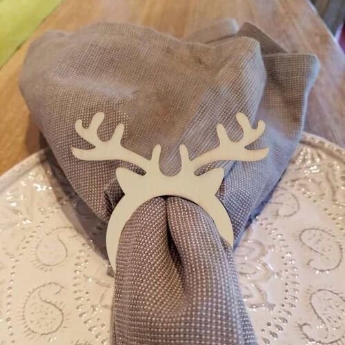 10pcs Christmas Napkin Ring Holders Xmas table Decoration fo