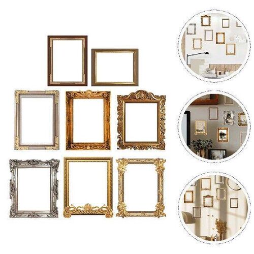 8 Pcs Photo Frame Wall Stickers Picture Collages for and