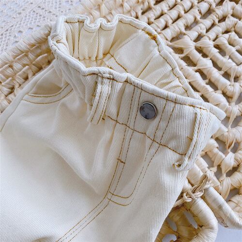 Baby Solid Color Jeans 0-3 Years Old Baby Autumn Wear Girls