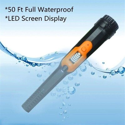 Promotion! Waterproof Pinpointer Metal Detector With LCD
