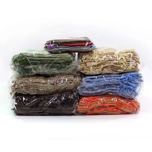 50Pcs/Lot Drawstring Natural Burlap Bag Jute Gift Bags Multi
