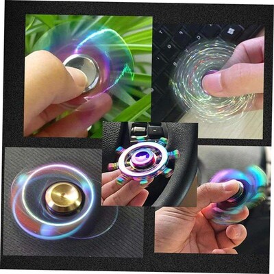 EDC Fidget Spinner Metal Toy Rainbow Spiner R118 Hand Spinne
