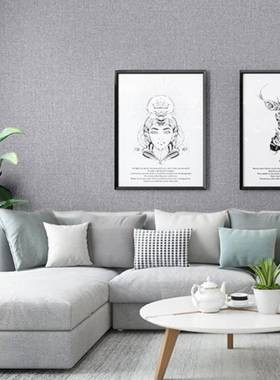 灰色自粘墙壁纸ONP自贴墙纸背景贴墙造改遮防水防潮纸丑改色墙纸