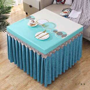 擦桌布防水防油免洗可耐脏正电other方形季烤火桌夏罩薄款炉茶几