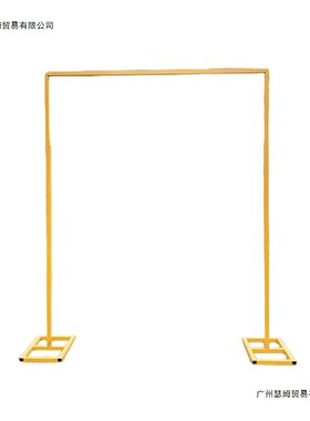 新款庆道具铁艺婚背景架伸缩杆婚礼摆件ALsj5896舞台架拱布置金色