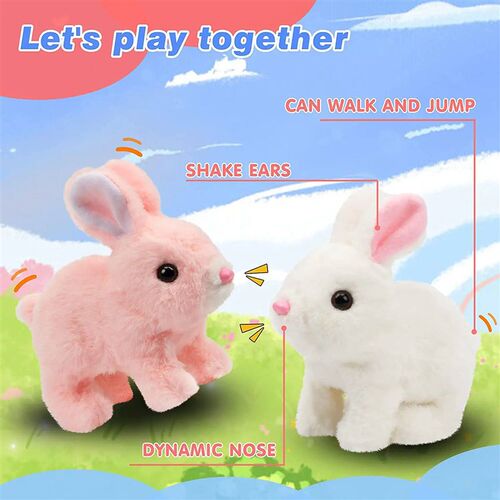 Cute Interactive Electronic Pet Rabbit Toy  Sound and Acti