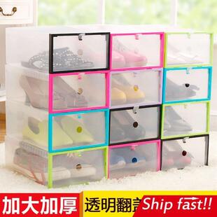 shoe box drawer storage eco-friendly transparent organizer