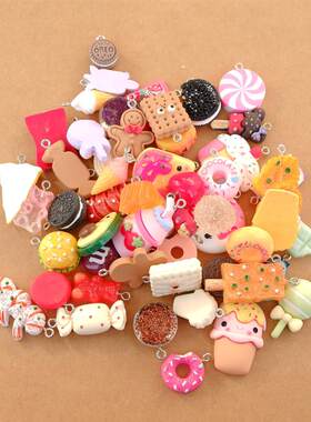 20/30/60/100Pcs/lot By Random Cake Candy Food Charms For Jew