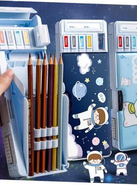 case Plastic pen bag student pencil box kids School supplies
