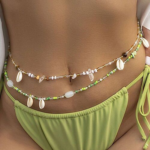 Bohemia Hand-woven Beaded Waist Beads Womens Fashion Simula