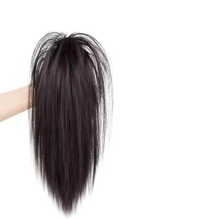 Half-up high ponytail waterfall clip-in synthetic hair exten