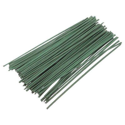 100 Pcs Green Flower Stem Material DIY Rod Twist Bar