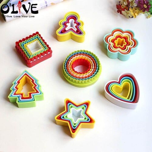 Christmas Cookie Cutter Set Fondant Molds Biscuit Shape Cake