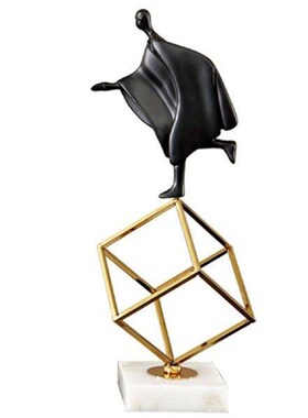 Creative Resin Statue Gymnastic Figures Crafts Ornament for