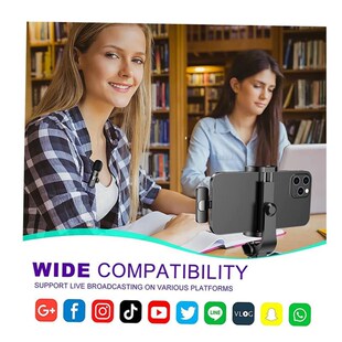 Wireless Lavalier Microphone Audio Video Recording Mini Mic