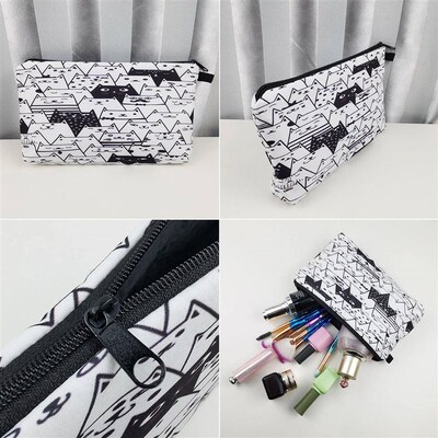 Customizable Heat Transfer Animal Pattern Womens Cosmetic B