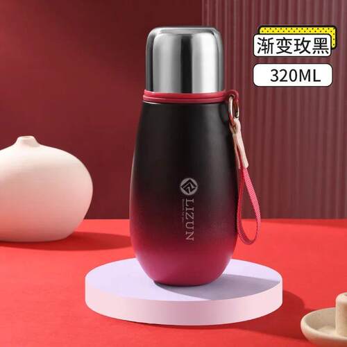Mini stainless steel ulated cup, portable pocket pot, studen