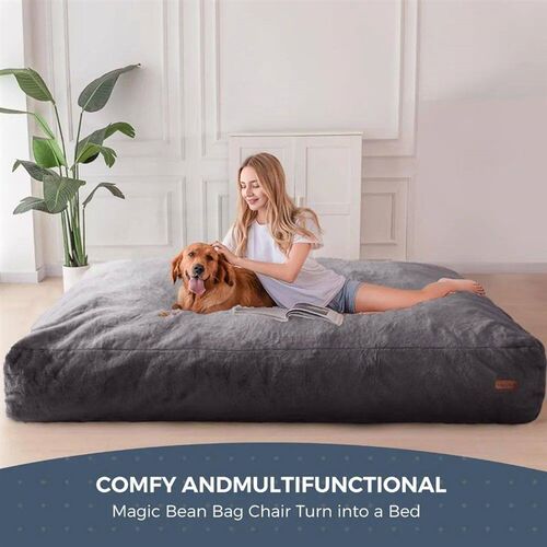 Sofa Bed Giant Bean Bag Chair Bed for Adults High-Density Fo