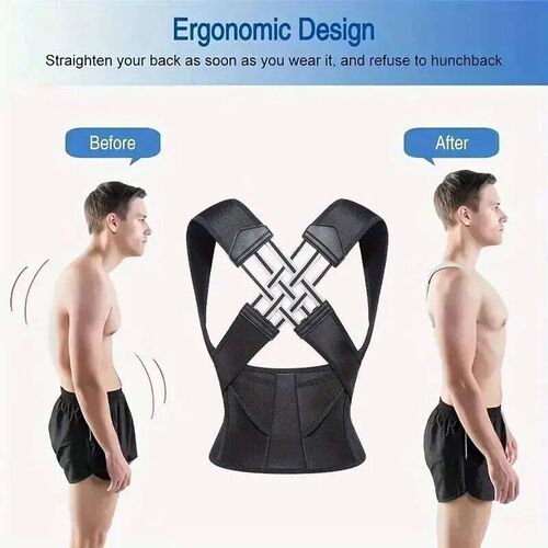 Posture Back Brace Adjustable Back Support Strap to Prevent