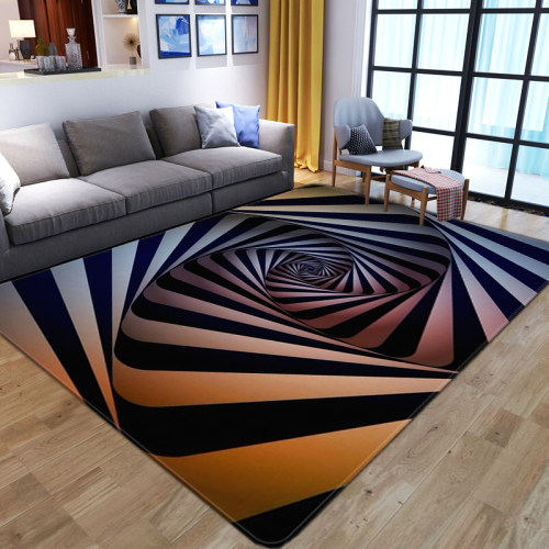 3D Vortex Illusion Carpet Entrance Door Floor Mat Abstract G