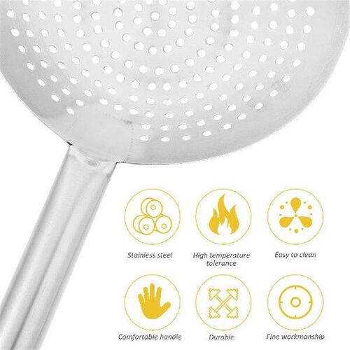 Stainless Steel Colander Filtering Ladle Kitchen Gadget