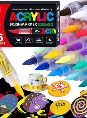 72/120 Colors Acrylic Marker Pens Waterproof Pen Soft brush