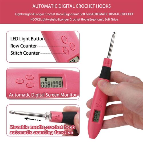 Automatic counting crochet kit, a DIY knitting tool suitable