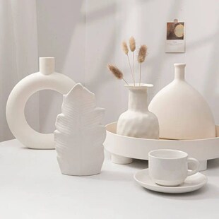 Nordic Plastic Vase Creative Irregular Dried Flower Vase Dec