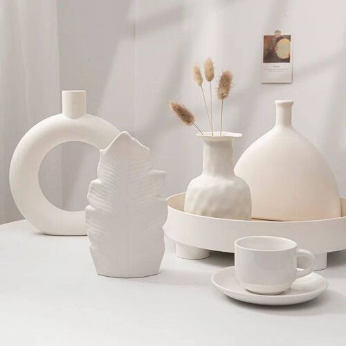 Nordic Plastic Vase Creative Irregular Dried Flower Vase Dec
