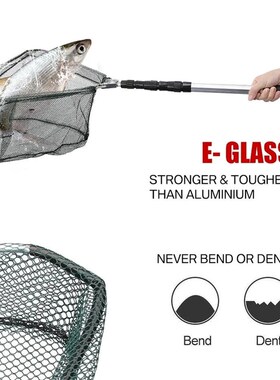 Fishing Landing Net Aluminum Alloy Durable Telescoping Exten