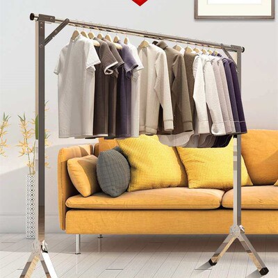 Stainless Steel Floor-Standing X-Type Drying Rack Folding Dr